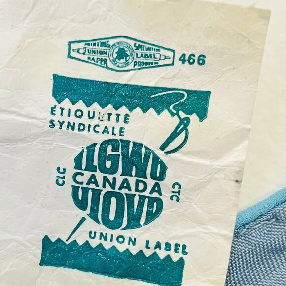 Vintage 70s Lady Colony Parkway Dress | Sky Blue Lace Trim | Made in Canada - Picture 6 of 10